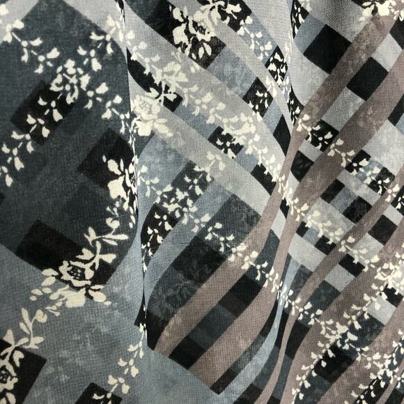 Cabi Graph Trellis gray taupe striped floral sleeveless top size Medium #3451 - Picture 6 of 15